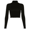 thumbnail image 1 of Qarigey Camiseta Sexy Harajuku con espalda abierta para mujer, camiseta de manga larga, camisetas recortadas de verano, ropa blanca, camiseta vintage, Prendas para la parte del cuerpo Negro S, 1 of 1