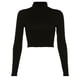 thumbnail image 1 of Qarigey Camiseta Sexy Harajuku con espalda abierta para mujer, camiseta de manga larga, camisetas recortadas de verano, ropa blanca, camiseta vintage, Prendas para la parte del cuerpo Negro S, 1 of 1