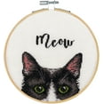 thumbnail image 3 of Dimensions Cross Stitch Kit 6" Meow, 3 of 3