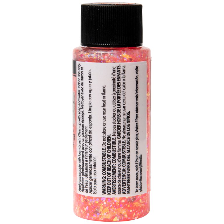 Shop Plaid FolkArt ® Glitterific™ Acrylic Paint - Clear Hologram, 2 oz. -  5874 - 5874