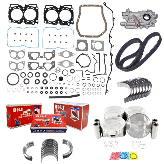 DNJ EK715EM Engine Rebuild Kit 05-11 Subaru Forester Impreza Legacy Outback 2.5L 16V H4 SOHC