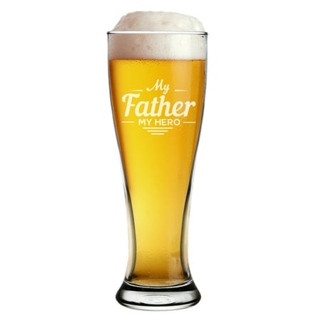 

My Personal Memories 16 oz Pilsner Beer Glass My Father My Hero