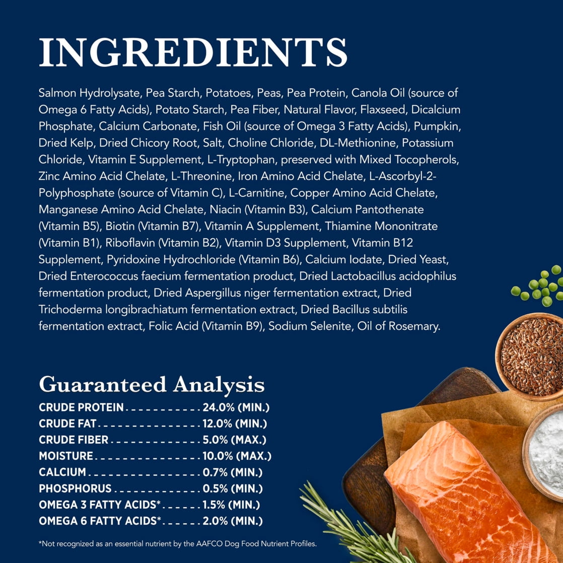Blue Buffalo Veterinary Diet HF Hydrolyzed Food Intolerance Dry Dog Food, Salmon, 22-lb. Bag