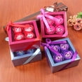 thumbnail image 2 of 1 Box Soap Rose Flower Charming Vivid Nice-Smelling Colorfast Soap Flower Gift Box for Valentine‘s Day, 2 of 10