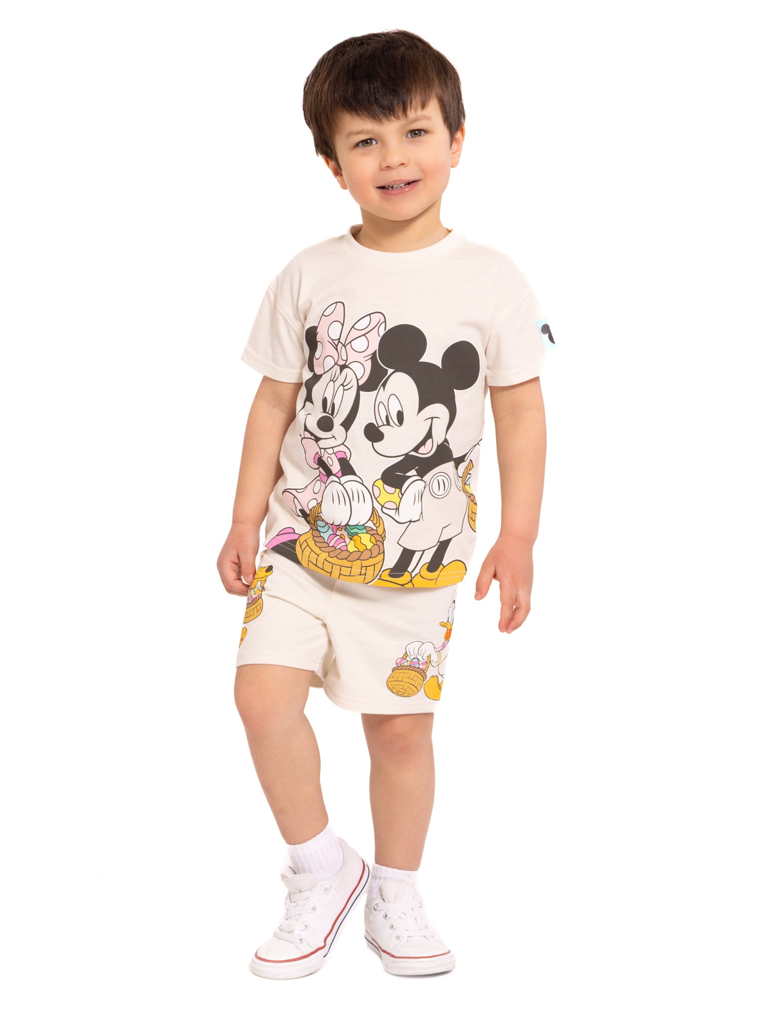 Mickey and Friends Toddler Easter Graphic Tee and Shorts Set, 2-Piece, Sizes 12M-5T