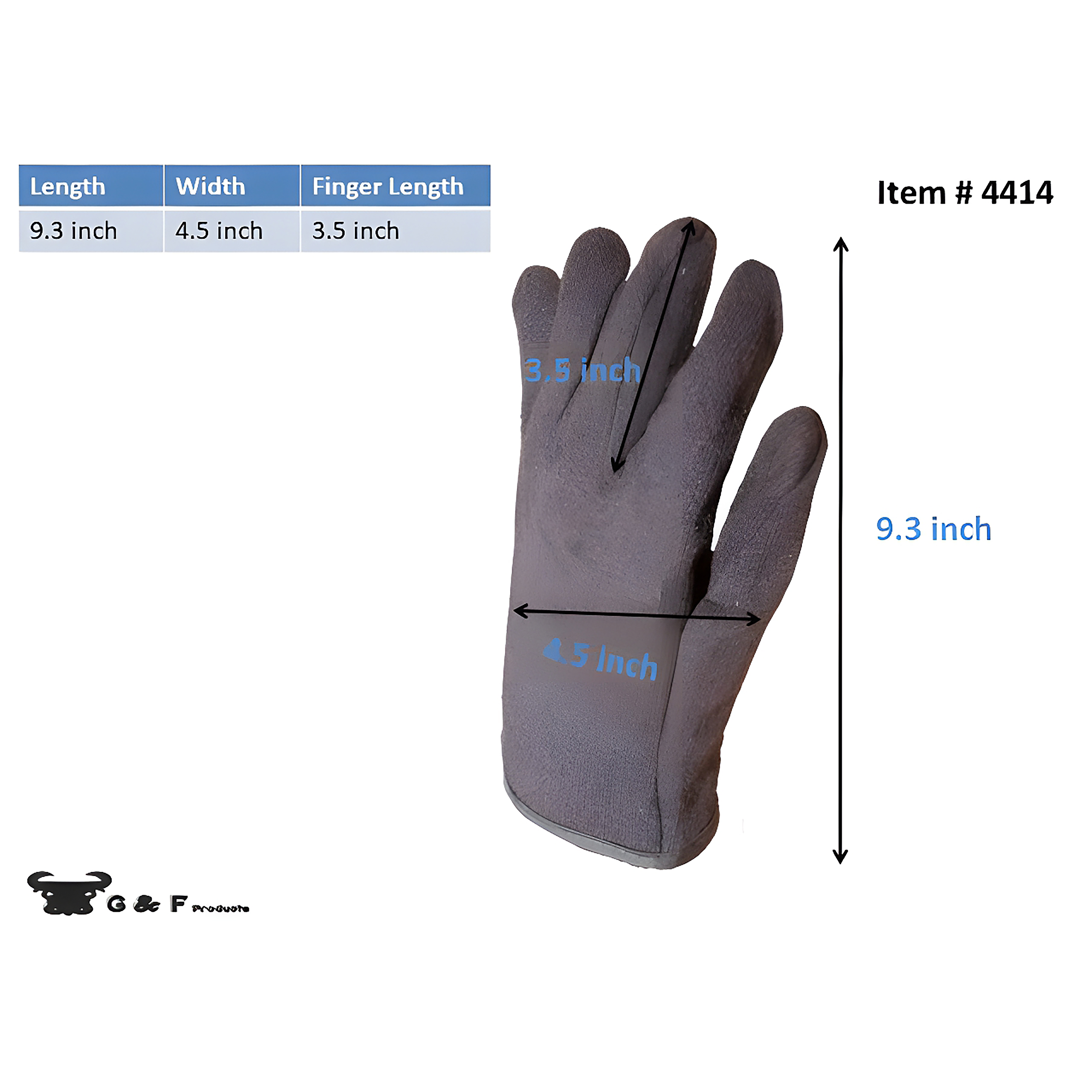 G & F Products Jersey Work Gloves with Fleece Lining, Large, 12 Pairs photo 6