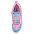 thumbnail image 5 of La Sheelah Women Knitted Low Top Patchwork Fashion Sneaker Casual Lace-Up Comfort Walking Shoes Lightweight Platform Sole Trendy Woven Design TIMELESS-12 Multi Pink Fuchsia 5, 5 of 5