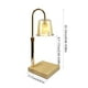 thumbnail image 3 of Lámpara retráctil de cera derretible | Lámpara de mesa con luz nocturna regulable dorada | Diseño de flores | Iluminación ambiental | Brillo ajustable | Base de madera | Mesita de noche o escritorio, 3 of 6