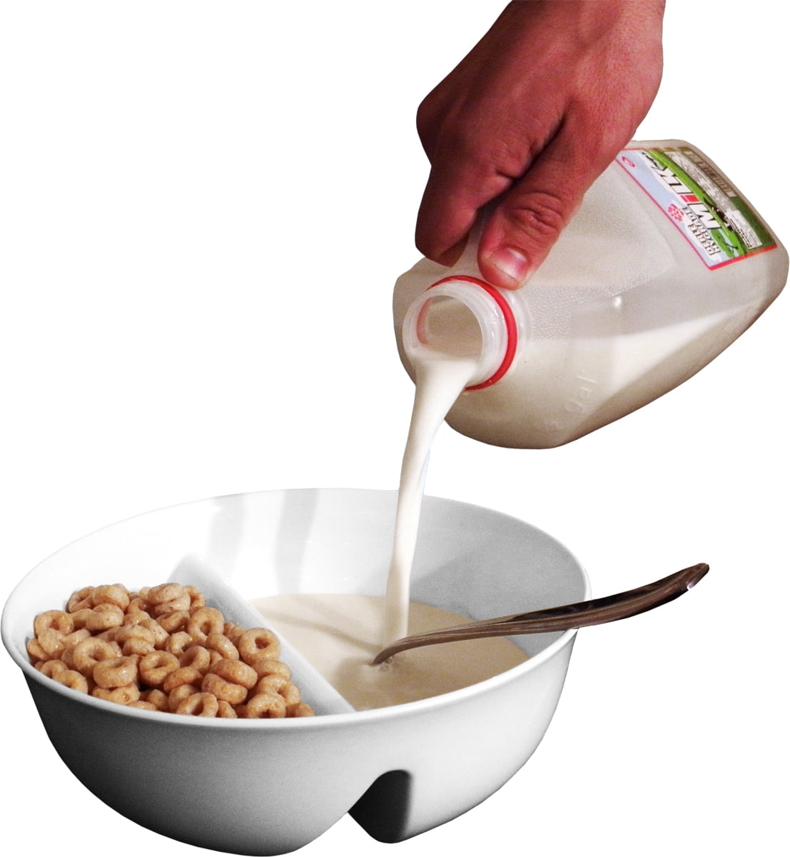 TOPOINT Soggy Cereal Bowl - Bpa-Free Divided Bowls For Kids And Adults