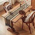 thumbnail image 4 of LiUMX Polyester Table Runner with Tassels, 120x30cm/220x30cm, Beige/Red/Black/Khaki, Bohemian Openwork Design for Dining Table, Sideboard, Wedding & Home Decor, 4 of 5