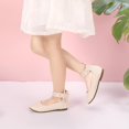 thumbnail image 2 of Zapatos de vestir para niña PANDANINJIA, bailarinas tipo Mary Jane, perlas, beige, 2 of 7