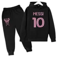 thumbnail image 2 of 024 Sudadera con capucha para niños, conjunto de sudadera con capucha con letras creativas para niños y niñas en edad preescolar de 3 a 13 años, conjunto deportivo de ocio para el sol, 2 of 5