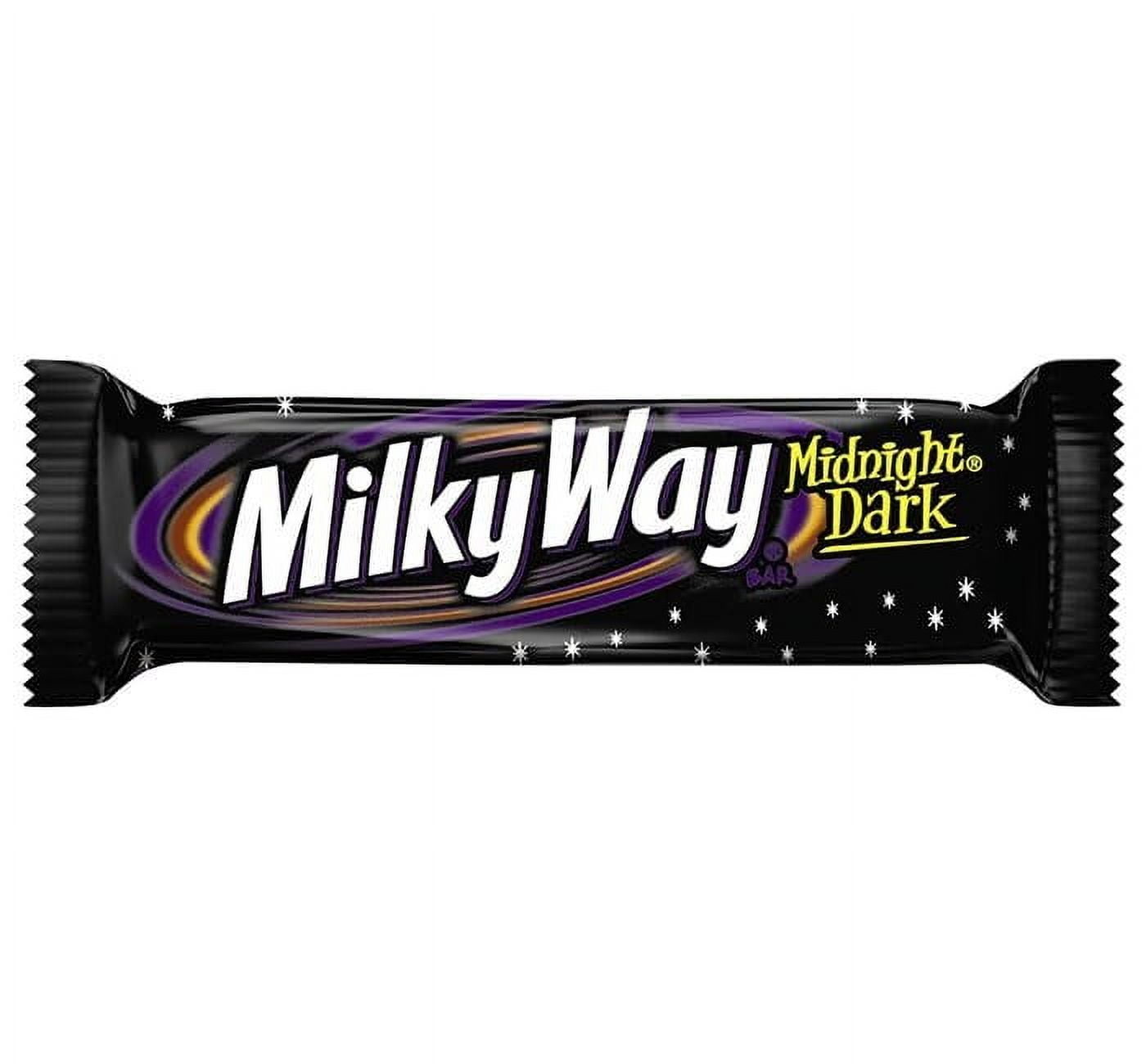 Milky Way Midnight Dark Chocolate Pack of 12 Candy Bar, 1.76 oz.