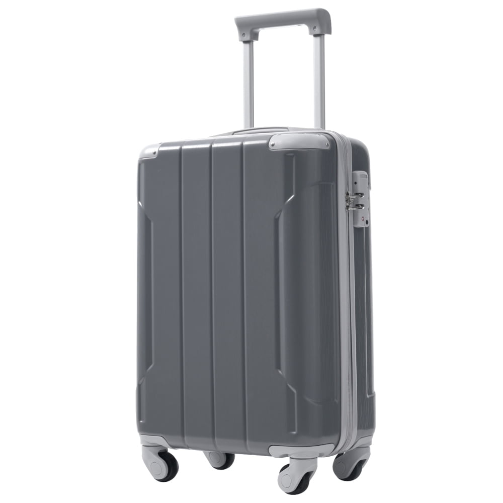 Pawverly 20-Inch Carry-On Luggage Set, 3-Piece Hardshell ABS Suitcase with 360° Spinner Wheels, TSA-Approved Lock & Expandable Travel Bag for Weekend and Business Travel