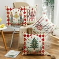thumbnail image 3 of Christmas Pillow Covers 18x18inch Nutcracker Christmas Decor Linen Pillowcase Christmas Decorative Throw Pillows Farmhouse Winter Holiday Decor Outdoor Cushion Covers for Couch Home Deocr, 3 of 10