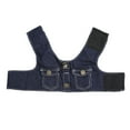 thumbnail image 1 of Dog Denim Harness Jacket, Breathable Mesh Tight Fit Soft Dog  Jacket Harness For Cat Small Dogs, 1 of 8