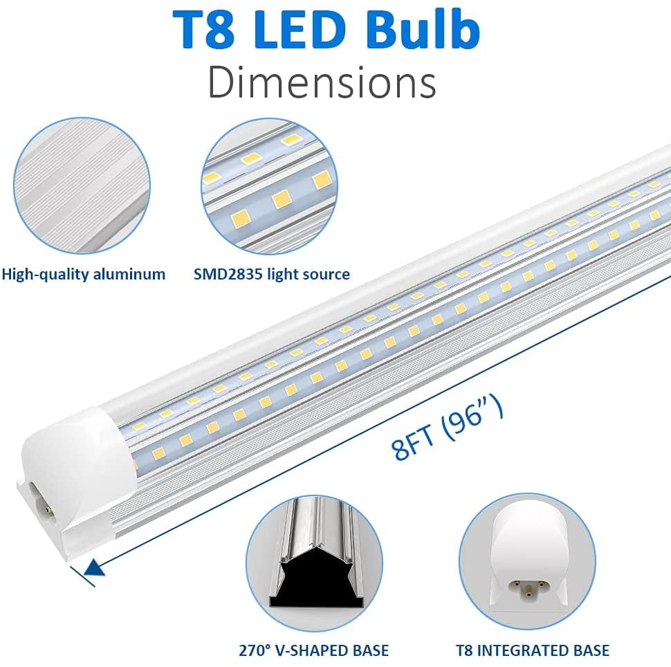 ft Details about   T8 LED Integrated Tube lights 6000k,4000k,3000k, 5,6 complete with fitting 