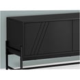 thumbnail image 3 of 60 inch Modern TV Stand with Storage Cabinet, Black Entertainment Center for Living Room, Bedroom, 3 of 9