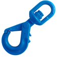 thumbnail image 2 of 5/8" Grade 100 Swivel Self Locking Hook WLL 22600 LBS BS 90400 LBS, 2 of 4