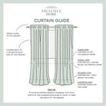 thumbnail image 3 of Exclusive Home Rideaux Intérieur/extérieur Solide Cabana Oeillet Haut Rideau Panneau Paire, 54x96, Blanc Hiver, 2 Comte, 3 of 8