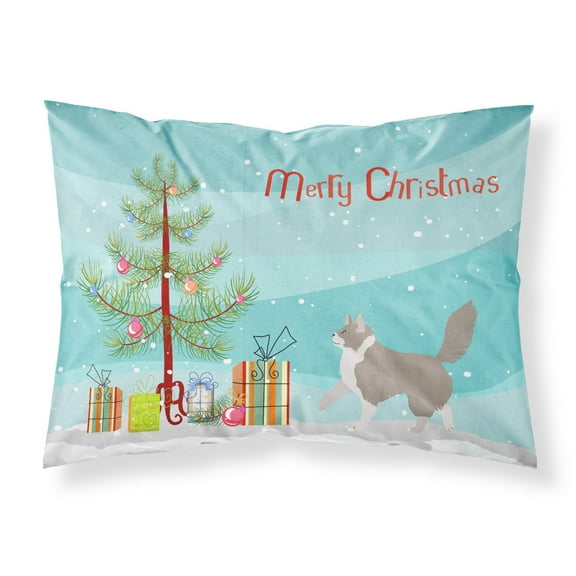 Carolines Treasures CK4561PILLOWCASE Asian Semi Longhaired Cat Merry Christmas Fabric Standard Pillowcase Standard