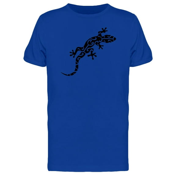 Maori Gecko Ornate Tattoo T-Shirt Men -Image by Shutterstock, Male XX-Large