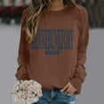 thumbnail image 2 of Sweatshirt for Women Sweat Shirts Women Long Sleeve Pullover Tops for Women Coffee Cute Crewnecks for Women Winter Clothes Cute Sweatshirt, 2 of 6