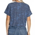 thumbnail image 2 of Women's Navy Penn State Nittany Lions Kimberly Tie-Dye Tri-Blend Cropped T-Shirt, 2 of 2