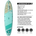 thumbnail image 2 of THURSO SURF Inflatable Stand Up Paddle Board All-around SUP Waterwalker 126 10'6×31''×6'' Deluxe Package | Carbon Shaft Paddle | Roller Backpack | Dual Chamber Pump | Coiled Leash (Turquoise), 2 of 7