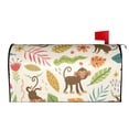 thumbnail image 2 of Gaeub Monkeys in the Jungle Waterproof and Sunproof Mailbox Protective Cover Magnetic Mailbox Protrective Cover for Outdoor Home Garden Decor - 21x18 in, 2 of 9