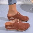 thumbnail image 5 of Dakaela Women's Wedge Clogs Hollow out Slip on Mules Shoes with Arch Support Backless Indoor Outdoor Slippers Summer Beach Walking Sandals Size 6-10, 5 of 8