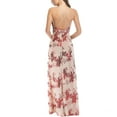 thumbnail image 2 of SWSMCLT Women's High Slit Maxi Dress Deep Homecoming Hoco Long Evening Gown Floral Slit Wedding Sexy V Neck Backless Sequin Cocktail Bridesmaid Party Full-Length Red 10, 2 of 5
