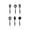 Black, variant on SLYNSHome Cooking Utensils Set of 6,Silicone Kitchen Utensils Non-stick Cookware and Heat Resistant Kitchen Gadget