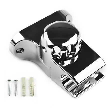 

BAMILL Adjustable Chrome Wall Mounted Bathroom Shower Head Holder Bracket Mount ABS