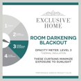 thumbnail image 5 of Exclusive Home Academy Panneau de Rideau Total Blackout à Illets Paire 52 Pouces"x84 Pouces" Mecca Orange, 5 of 5