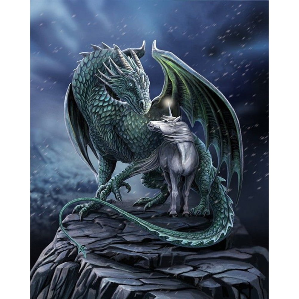 Dragon Painting By Numbers Acrylic Canvas Picture Wall Art Garden Home Decors 