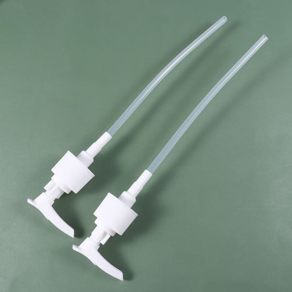 HEANUJJ 6Pcs White Plastic Bottle Accessories Press Pump Head for Efficient Liquid Dispensing