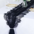 thumbnail image 7 of Ludlz Floral Lace Table Runner French Elegant Romantic Sheer White Black Tulle Long Rectangle Wedding Bridal Shower Party Dining Table Cover Kitchen Supplies, 7 of 7