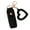 Black, variant on Lipstick Clip Keychain Pendant with Mirror Imitation Leather Lip Gloss Holder Heart-Shaped Pendant Alloy Key Ring
