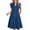 I-Blue, variant on Summer Dresses for Women Ruffle Sleeve V Neck Midi Dress Casual Beach Sundress with Pockets