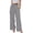 Gray, variant on Wrongduck Women's Loose Fit Palazzo Pants Cotton Linen Wide Leg Trousers with Drawstring Waist and Side Pockets