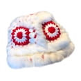 thumbnail image 2 of Sombrero de cubo de otoño invierno, sombrero de pescador hecho a mano, sombrero único de felpa suave, lindo y cálido para chicas adolescentes, Sunnimix  sombrero de copa, 2 of 6