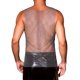 thumbnail image 3 of Camiseta sin mangas brillante de malla para hombre INSPIRE CHIC con strass, camiseta metálica transparente para rave, chaleco plateado, 3 of 6