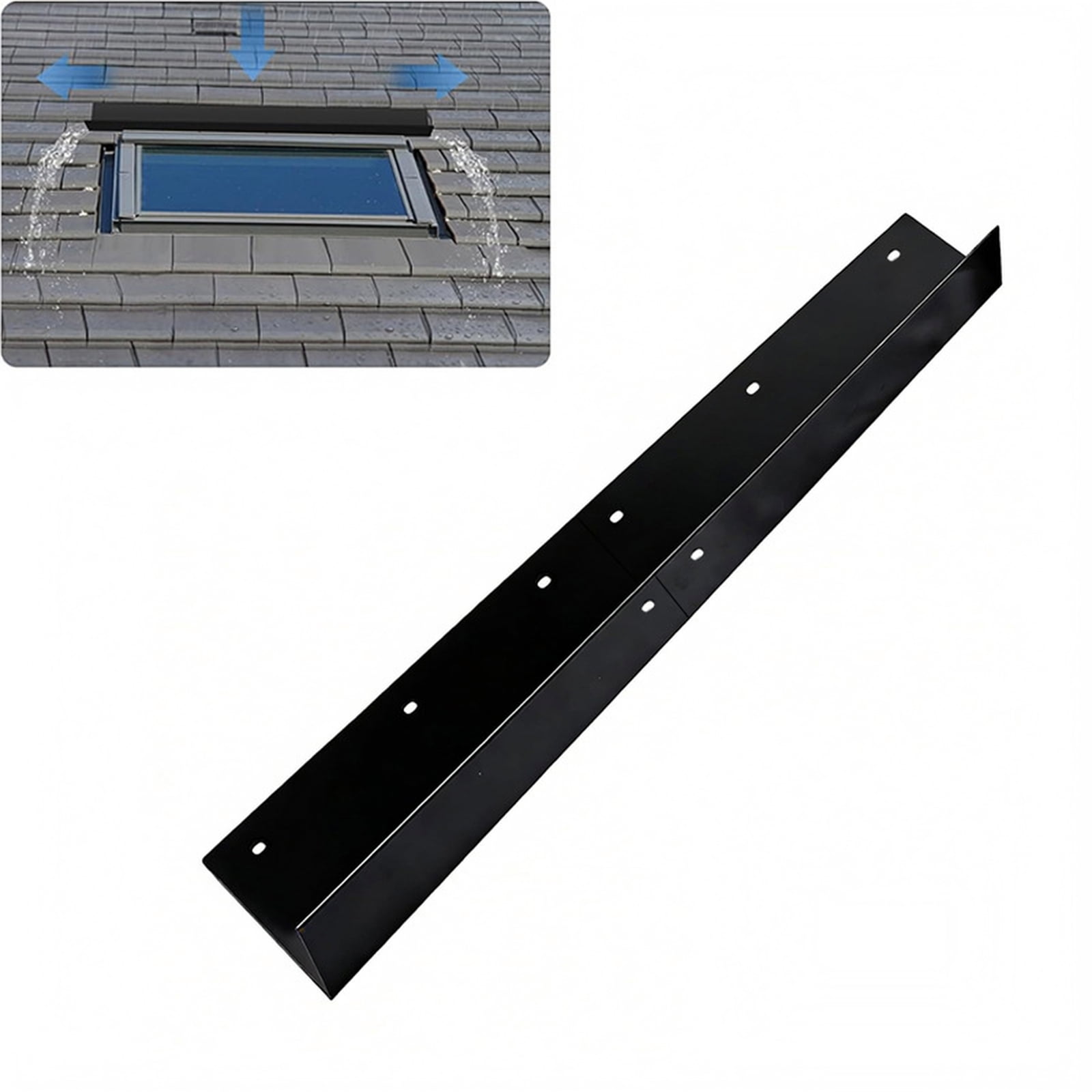 Roof Rainwater Diverter for Shingle Roofs Efficient Gutter Guard Deflector for Home Drainage Protector Heavy Duty Rain Gutter Guard for Season