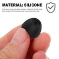 thumbnail image 5 of OUNONA 4 Sets Earbuds Cover Earplugs Earphone Caps 1X1X1CM Black, 5 of 8