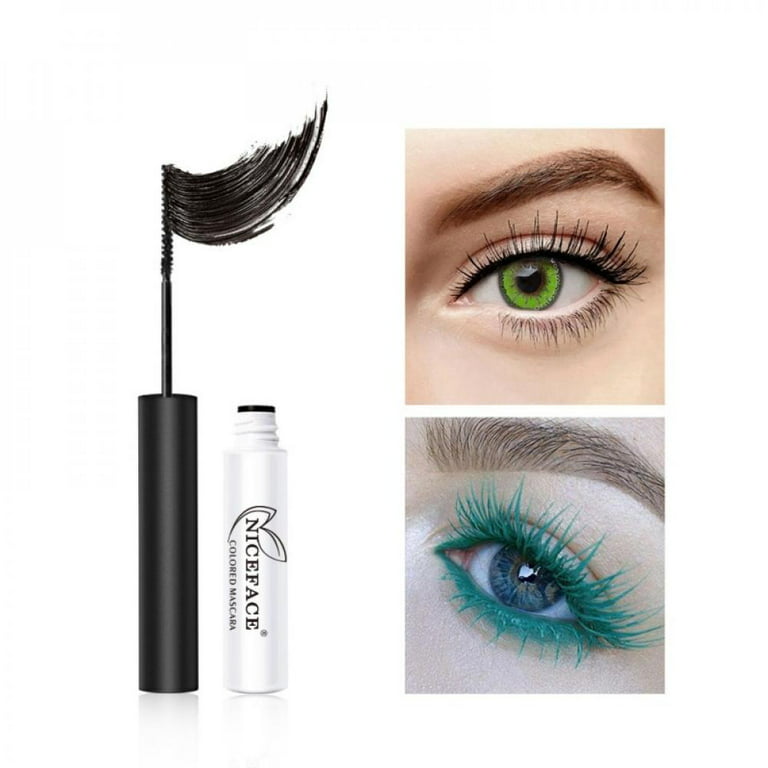 7 Colors Eyes Makeup Colored Mascara Waterproof Blue Red Black Purple Green  Yellow Lengthen Eyelashes Colorful Mascara Party Use