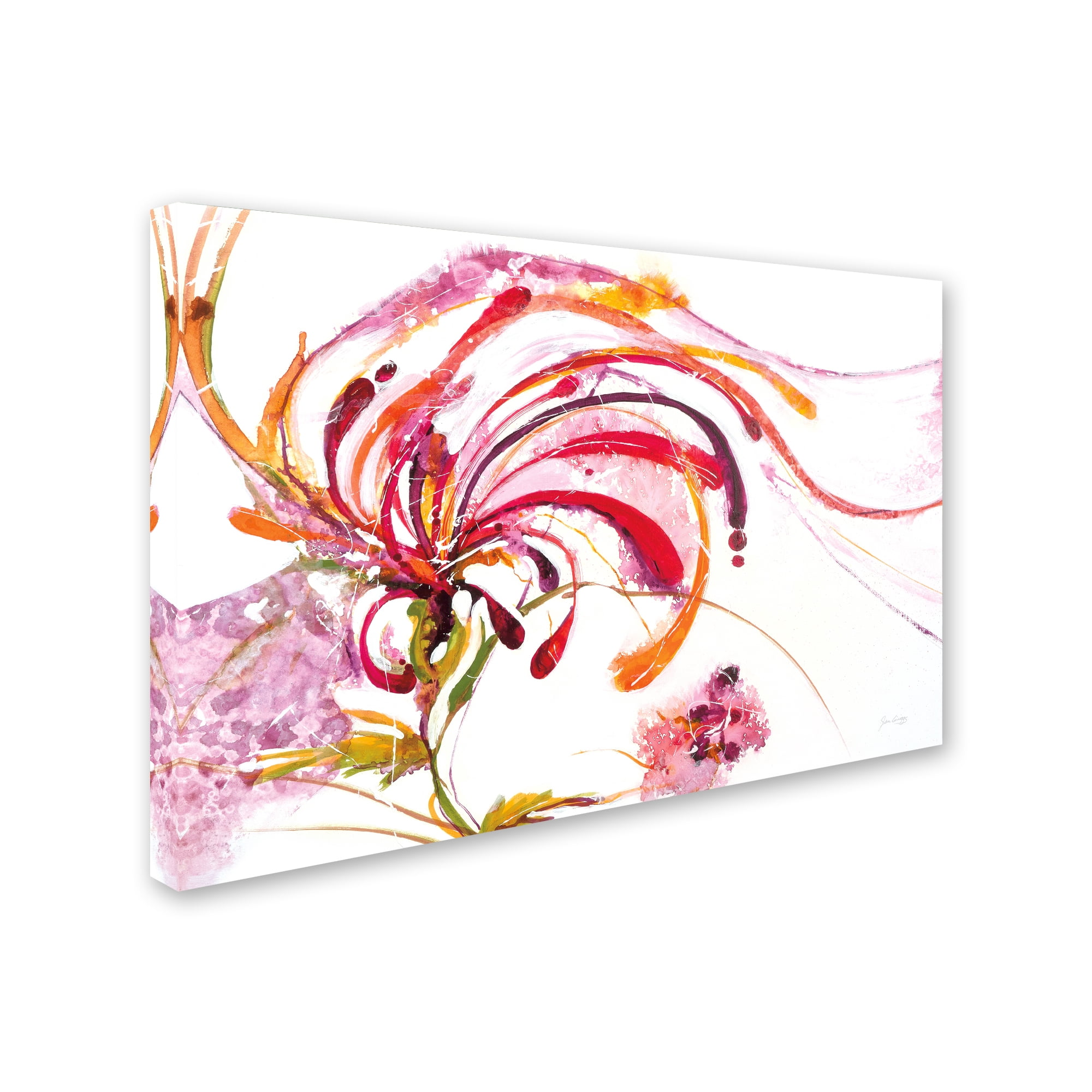 Trademark Fine Art 'Moving and Shaking Bright on White' Canvas Art by Jan Griggs