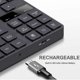 thumbnail image 5 of Numeric Keypad, 35 Keys Portable USB Wireless Numeric Keypad, Rechargeable Ultra-Quiet External Numeric Keypad for Macbook/macbook Pro/air, 5 of 5