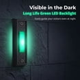 thumbnail image 6 of NOGIS 2 Pack Lighted Doorbell Button, Universal Garage Door Switch Wired Wall Mounted Doorbell Push Button (Black Button, Green Light), 6 of 7
