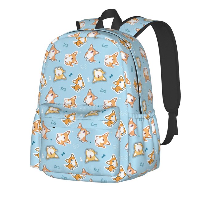 Disketp Corgi Dog 1 Mochila Escolar de Gran Capacidad y Peso Ligero, Mochila de Viaje Ideal para Escuela, Trabajo y Uso Diario, Cómoda y con Estilo